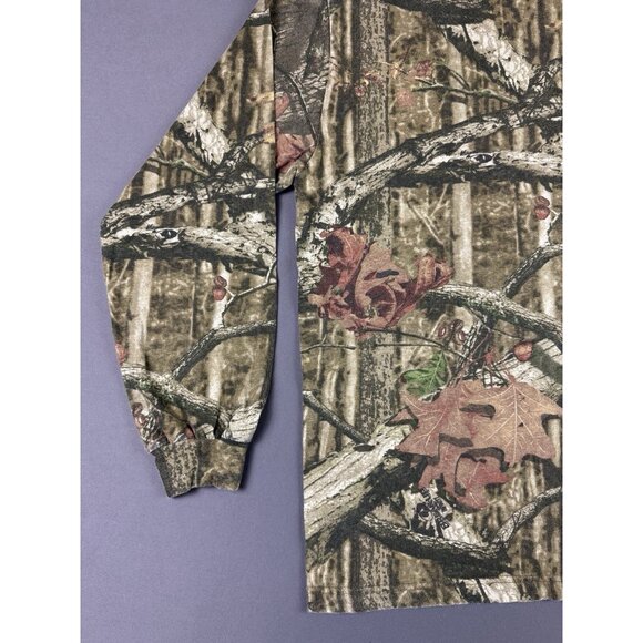 Rare Vintage Y2K Yukon Gear Realtree Camo Nature Long Sleeve Mock Neck Large Art - Picture 4 of 9